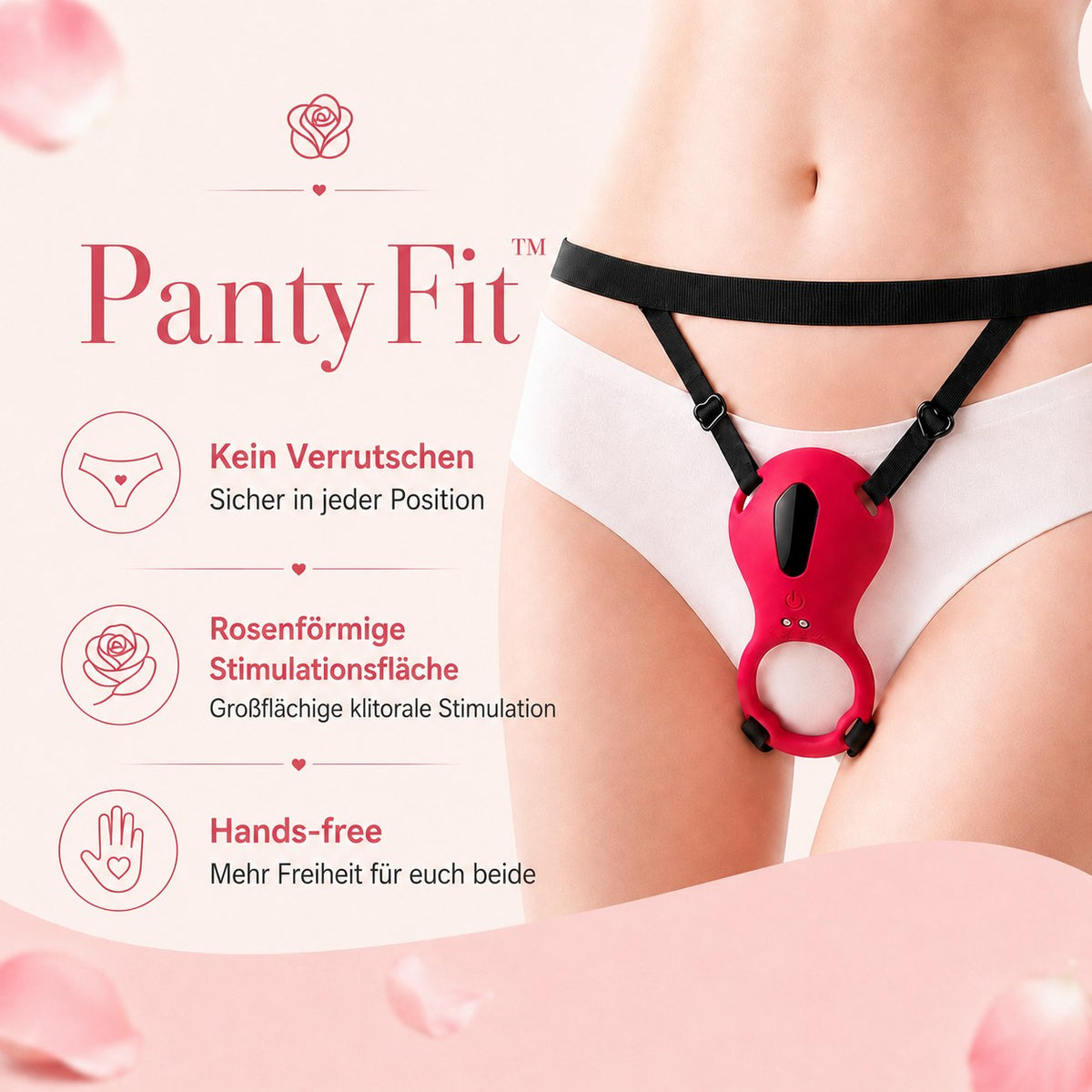 ROSEPLAY mit PantyFit-Tragesystem getragen – kein Verrutschen, Hands-free