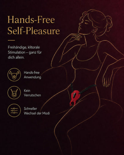 ROSEPLAY Hands-Free auch allein nutzbar – freihändige klitorale Stimulation