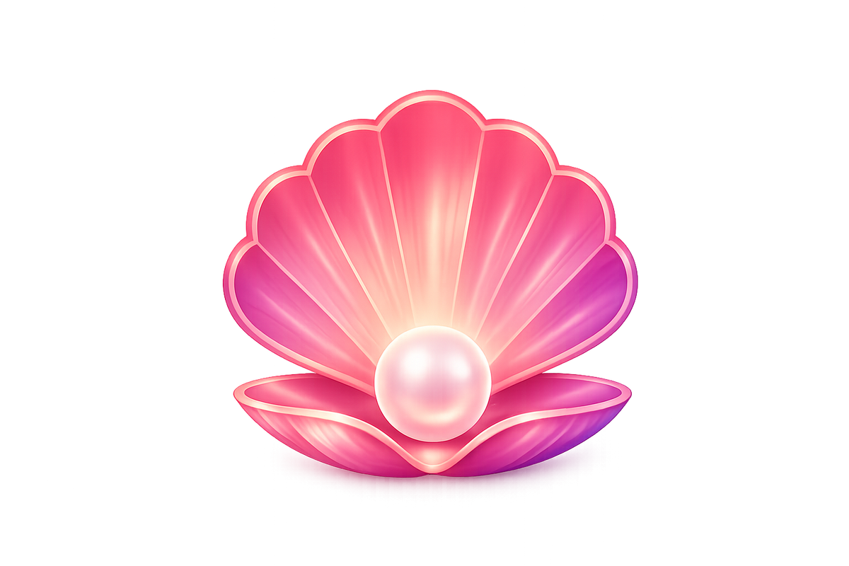 Rosa Muschel mit Perle – pure Sinnlichkeit von Intimsly